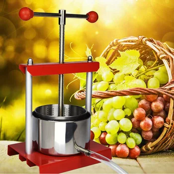 Classical small manual stainless steel 3L grape wine  juicer household filter fruit press