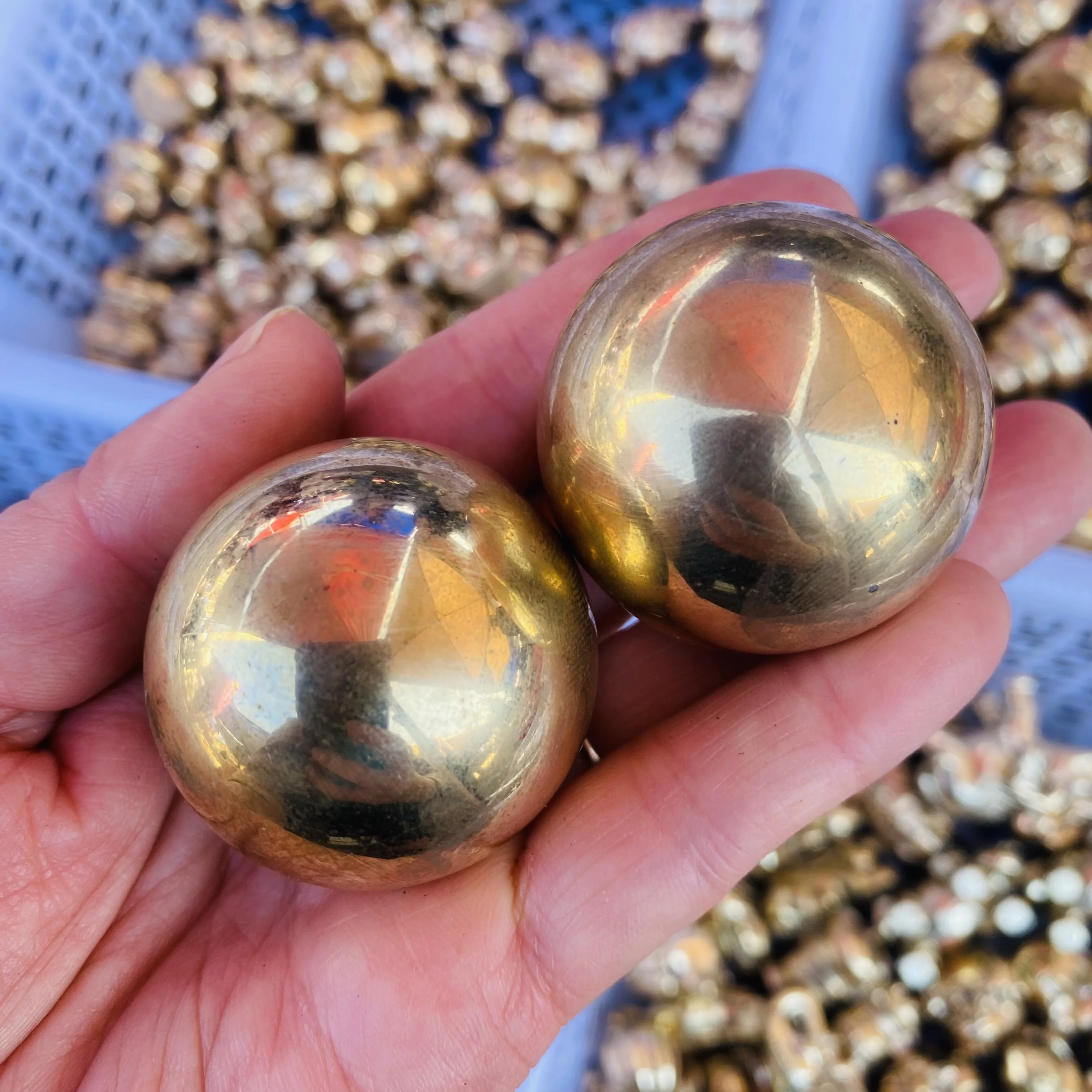 Wholesale healing chalcopyrite sphere natural pyrite crystal ball for gift decoration