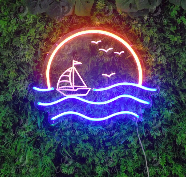 Free Sample Custom neon light sign adverting business logo sign waterproof no MOQ Game neon sign custom