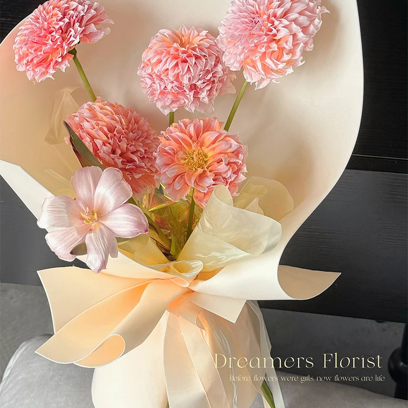 2024 Luxury 52*58cm Foam Material Flower Wrapping Paper Partysu Color Flower Packaging Paper for Florist