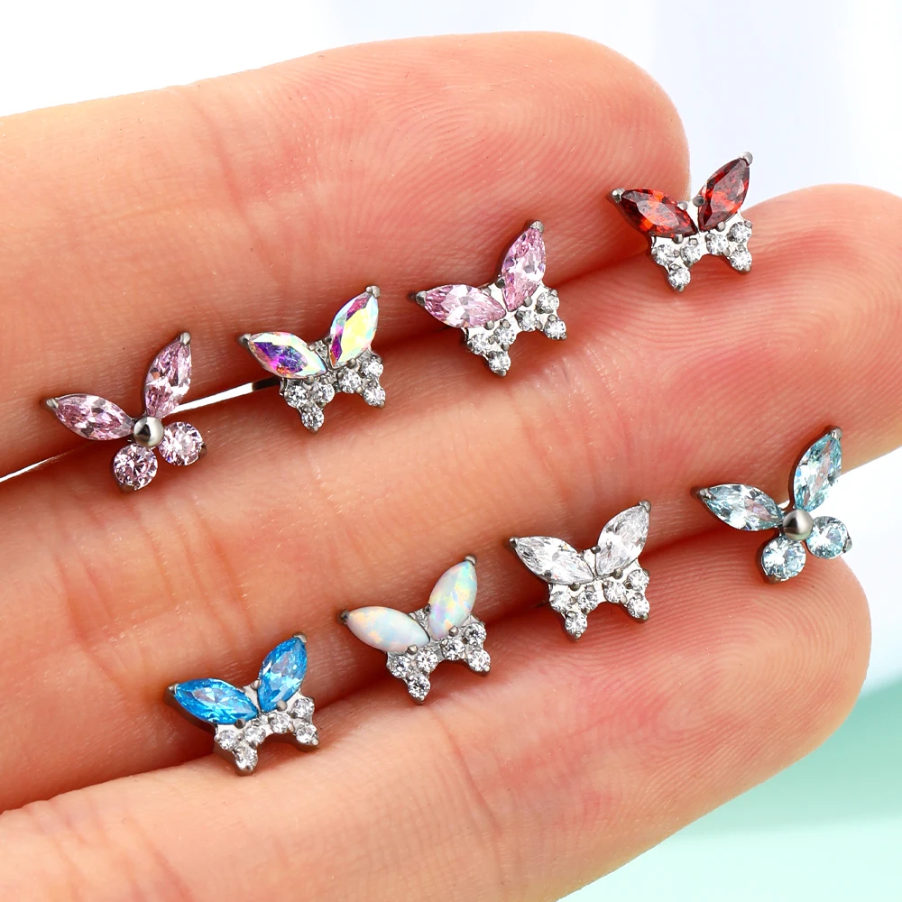 Most Popular Piercing Jewelry Labret Piercing Lip Stud ASTM F136 Titanium Piercing Jewelry Piercing Stud