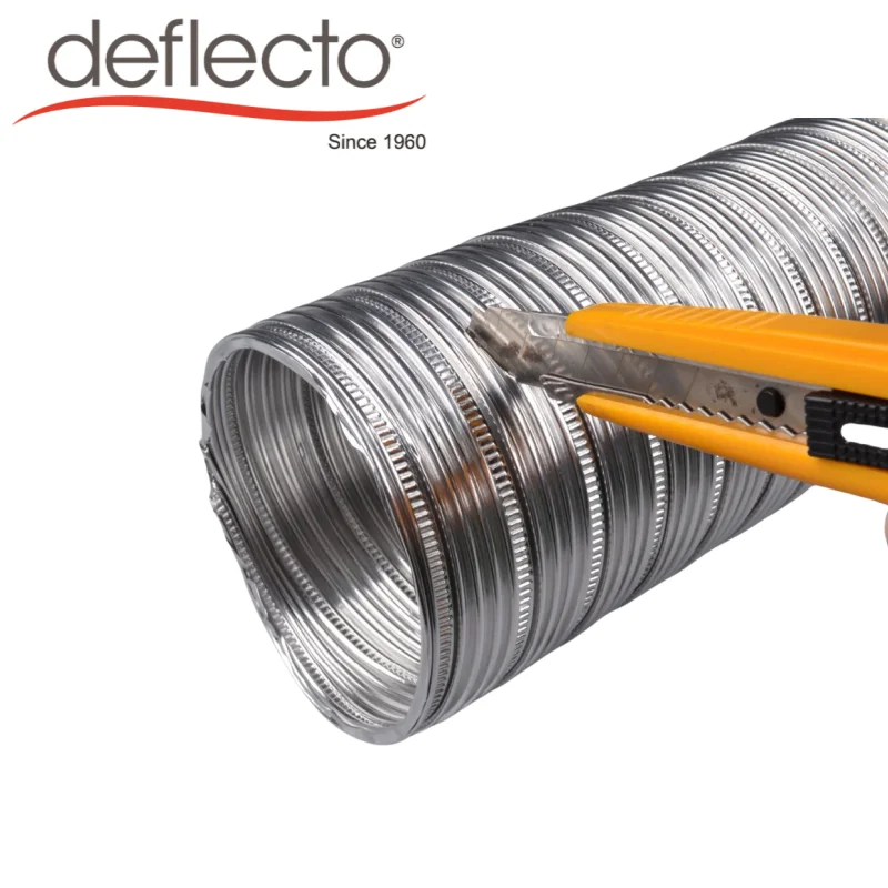 Superior Quality Fireproofing 100% Aluminum Pipe, Semi-Regid Aluminum Flex Duct Hose, Customized Length and Size