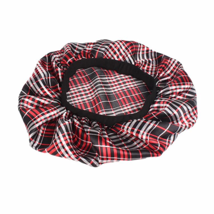 Soft Day And Night Cap For Hair Bonnet Wide Band Sleeping Cap Supplier Night Sleep Hair Head Cover Wide Band Elastic Hat