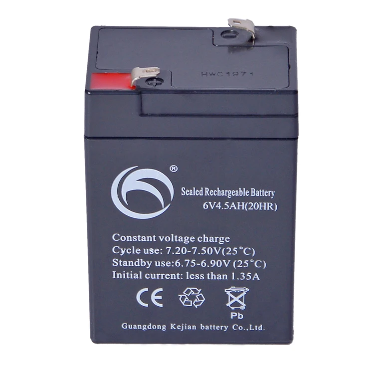 Rechargeable Batteries Lead Acid AGM Battery 6V 4.5AH VRLA Battery