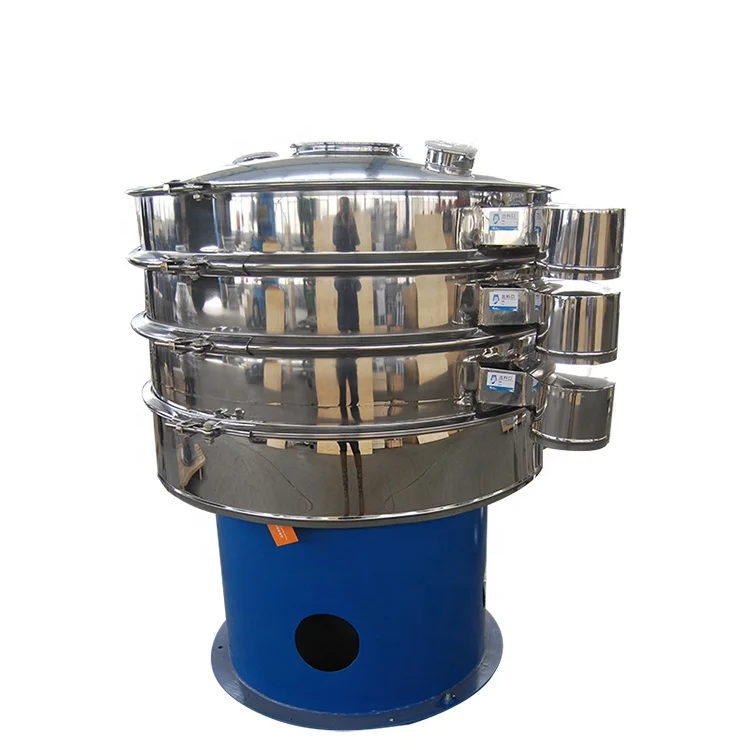 High Efficiency Fine Mesh Powder Screening Machine Industrial Rotary Flour Vibrator Sieve