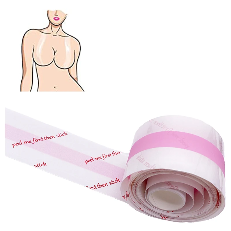 5CM Clear Sweatproof Invisible Instant Lift Up Bra Stickers Breast Boob Tape Roll