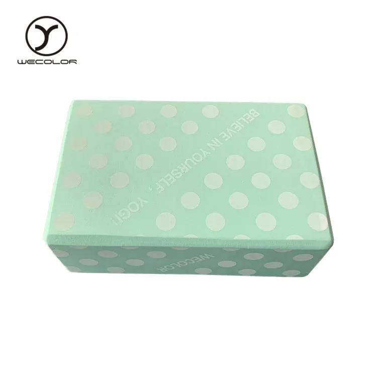 Eco friendly cork yoga block high density EVA yoga brick with custom logo