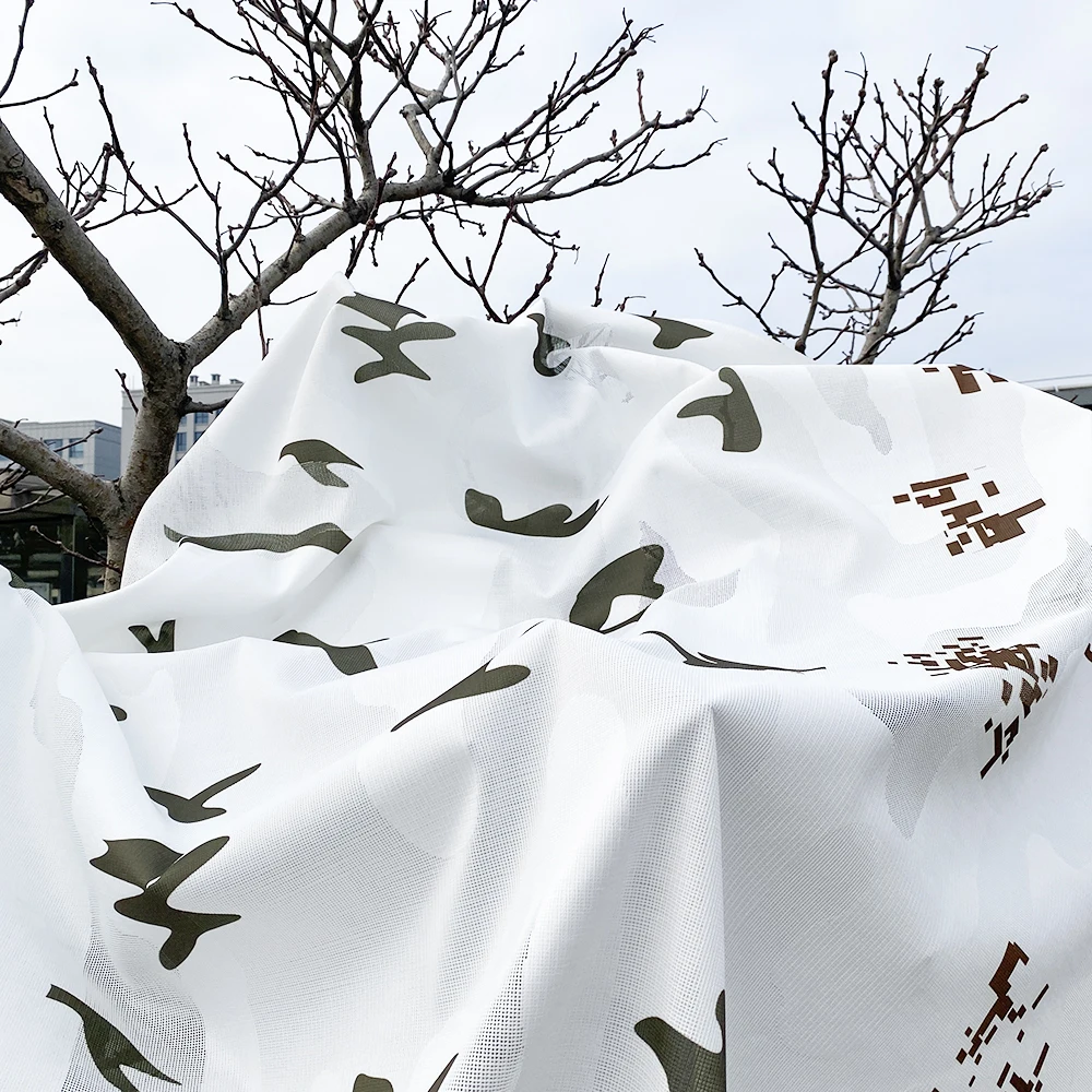 Winter snow white Durable double sided net multispectral desert camouflage camo netting for hunting