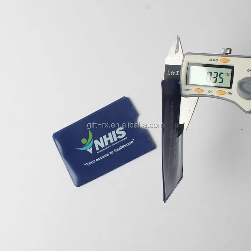 Business Style Flexible PVC Bank Credit Card Holder Case with PP Plastic Printed Logo Cartoon Pattern for ID Business Cards