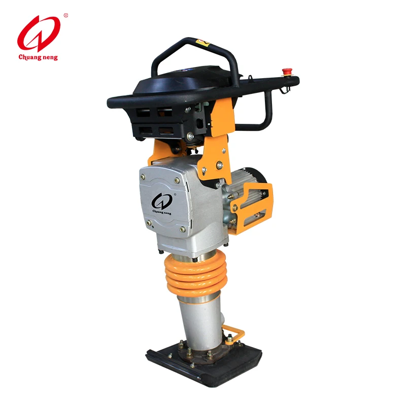 CNCJ-70E Electric plate rammer earth vibro tamping rammer of push type with battery/compactor parts jumping jack compactor