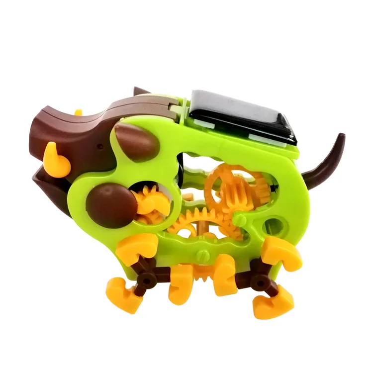 Детская игрушка «сделай сам», игрушка-робот на солнечной батарее, ствол свиньи, Обучающие популярные игрушки, дикий кабан, поркупин, свинья
