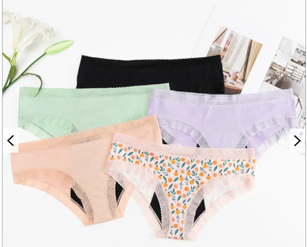 LEVEL 764L wholesale Leak Proof women lady cotton menstrual 4 layers absorbent underwear for menstruation