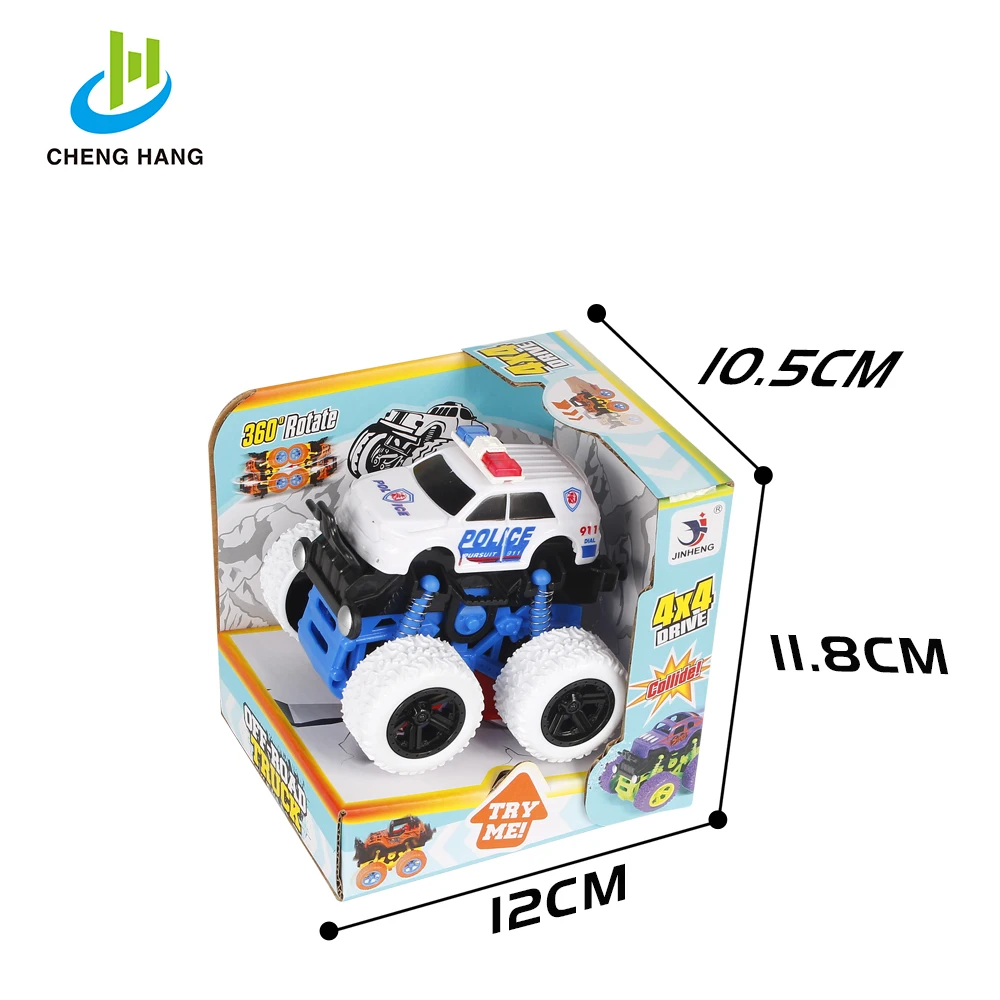 The New Series/4x4 Wheels Police Rock Crawler Off Road Truck Friction Toy Truck
