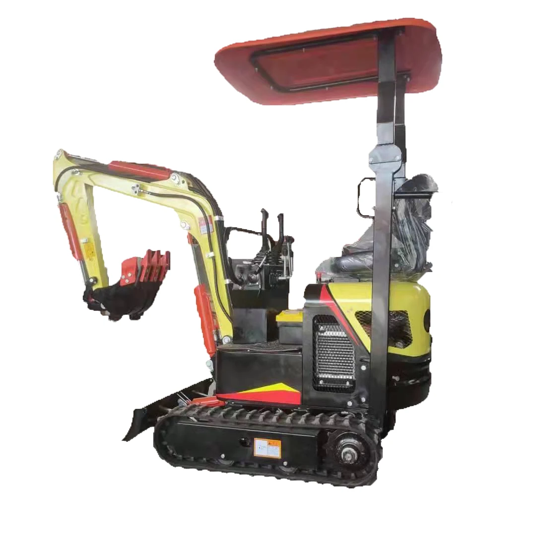 1000kg 8.6kw diesel engine 360 rotary bucket mini excavators
