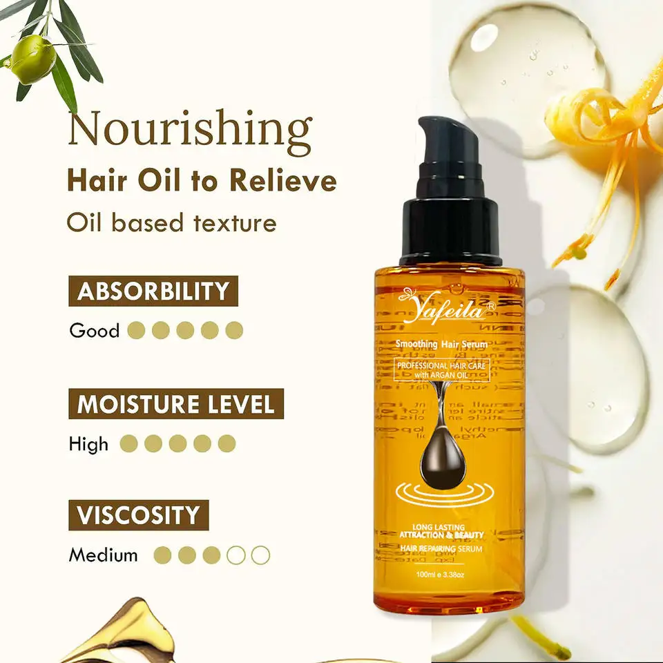 Wholesale Premium Natural Hair Care Oil Organic Moroccan Argan Oil Hair Serum Treatment Essential Oil