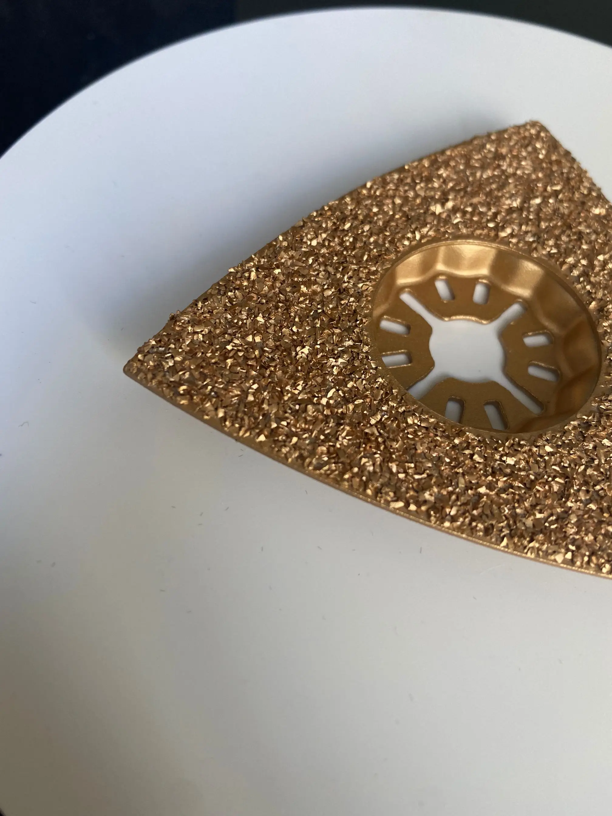 Universal Multi-functional Oscillating Tool Blade Made of High-carbon Steel Brazed Diamond Triangular Grinding Disc