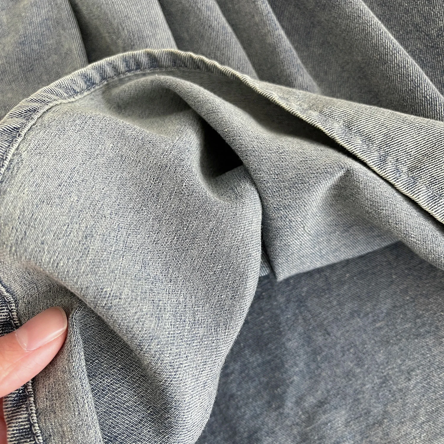 Girls Baby Denim Dresses 2024 Fashion Kid Girl Solid Costumes Kids Sweet Vestidos Children Ruched Clothing 3-7 Years