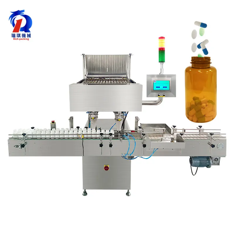 16 lane Intelligent PLC electronic automatic pill capsule tablet counter counting and bottling machine