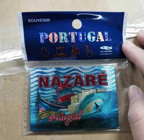 Customized Design Barcelona Souvenir Foil Fridge Magnet Promotional Refrigerator Magnets from Portugal