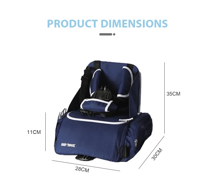 Lightweight fold high chair travel child bag baby table 5 point harness weight limit height age booster seat for booster seat