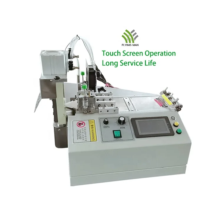 Multi-Angle Ribbon Cutting Machine Elastic Band Cold and Hot Cutting Machine Magic Tape Edge Sealing Machine