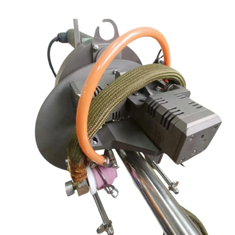 Pipe to pipe of filled lines welding in energy production power plants or chemical or petrochemical industries and pharmacy