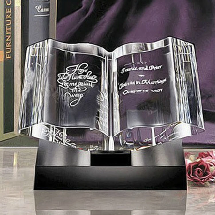 
Quran Islamic Crystal Book Trophy for Wedding Souvenir 