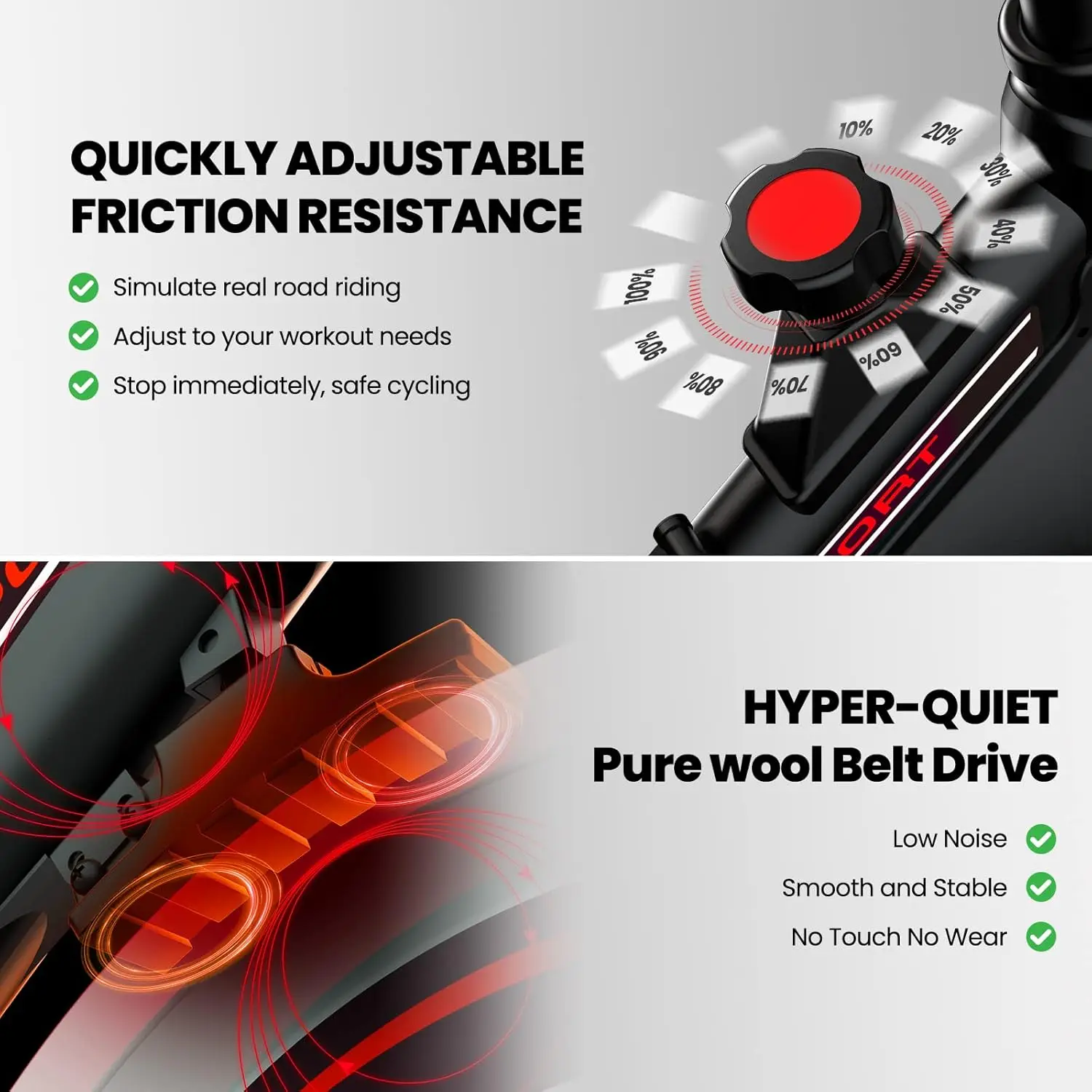 Hot Sell Professional High Quality Exercise Bike, Stationary Bikes for Home Gym,Spinning Bike for Indoor Use Cycling Bike