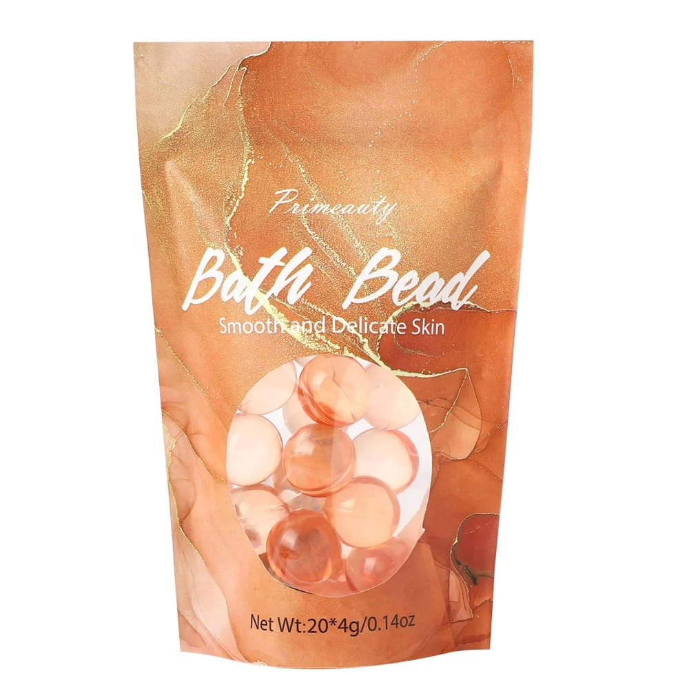 Custom Logo Bath Oil Pearls Essential Oil SPA Body Skin Moisturizing Beads Scented Vegan Wholesale Bath Oil Beads Bath Pearls