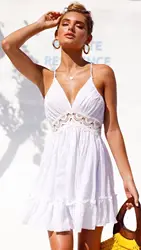 Summer Women Boho Chiffon Flower Dresses Ladies Sexy Strapless V-neck Backless Halter Bandage Beach Dress 2022 Women Clothing