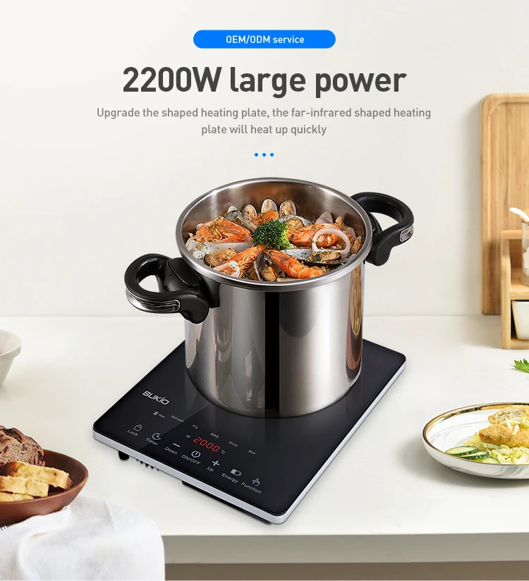 Home Smart Induction Hob Table Single Burner Steam Fry Infrared Induction Cooker