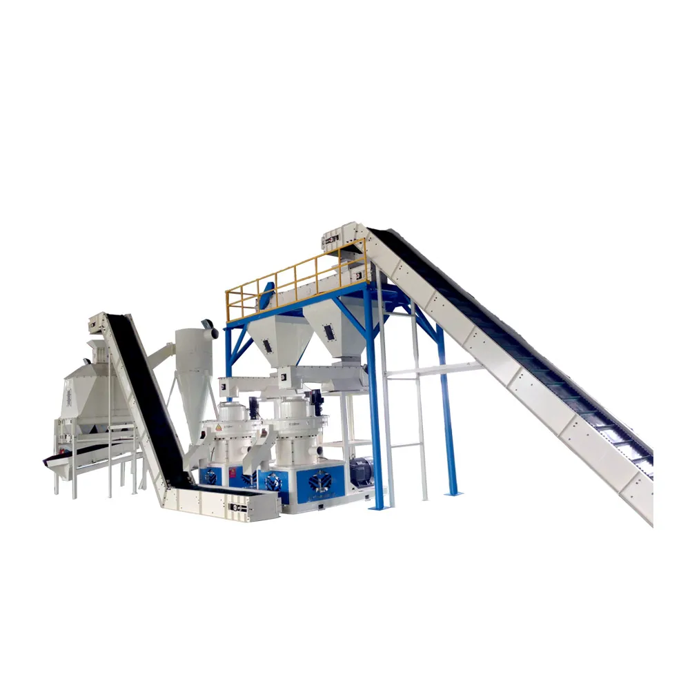 2-3ton capacity  Biomass 2-3ton capacity vertical ring die solid biomass straw wood rice husk pellet mill