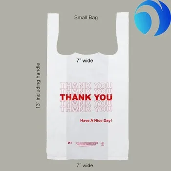 Shopping Bag HDPE Ldprubberpbatblackom Logo Prinplasticrn Starch Supermarket Compostable T-shirt 100% Biodegradable Plastic