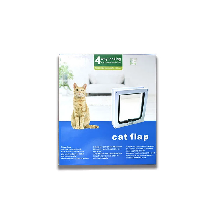 Pet Cat Puppy Lock Microchip Safe Interior Gate Dog Flap Door
