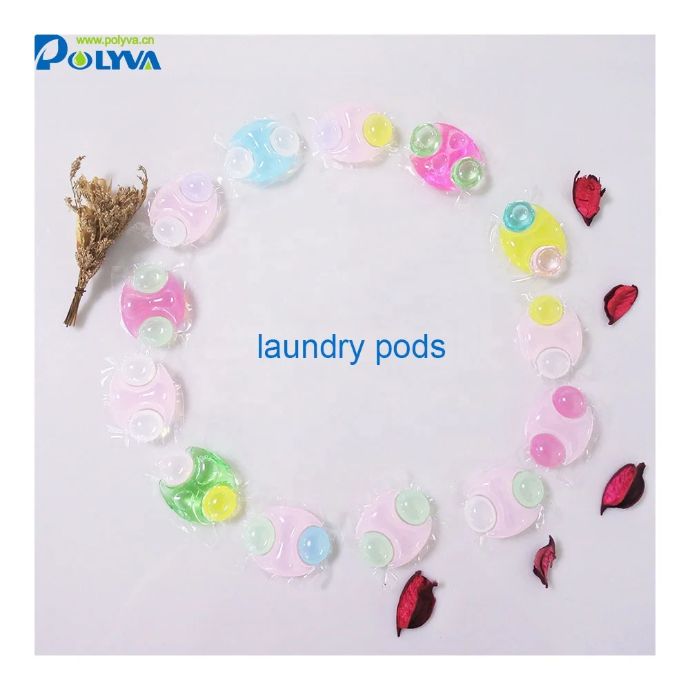 Laundry Beads Laundry Gel Pods, Soap Pods Polyva 15 Grams Detergent Customized Cleaning Clothes Washing Gel for Machine Wash