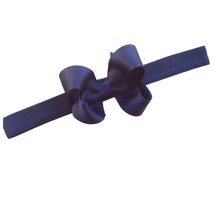 Оптовая продажа, лидер продаж, атласные ленты для волос E-Magic, милый дизайн, бант для волос для девочек с лентой, цветная повязка для волос для новорожденных