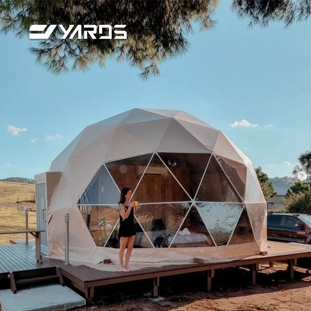 Роскошная поливинилхлоридная палатка Igloo 6 м геодезический купол зимний уличный гостиничный для мероприятий кемпинга брезент с ванной курорт