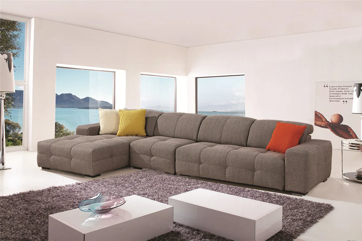 foshan sofa manufacturer modern living room furniture corner sofa