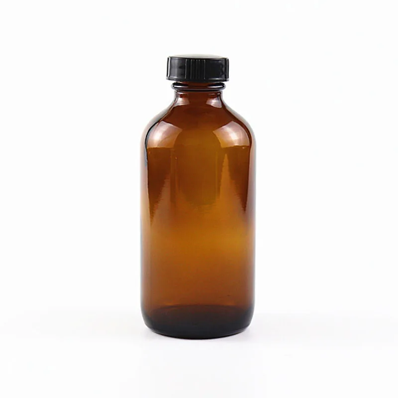 Frosted Amber Chemical Glass Bottles Reagent Medicine Brown 500ml Round Glass Bottles Boston Bottle YGH333