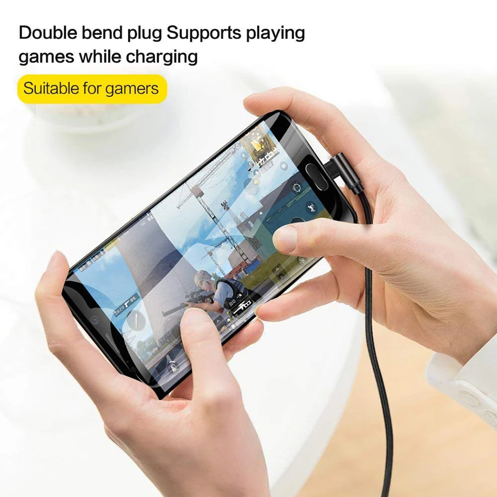 New Trending 90 Degree Mirco Usb Cable Fast charging For Mobile Phones