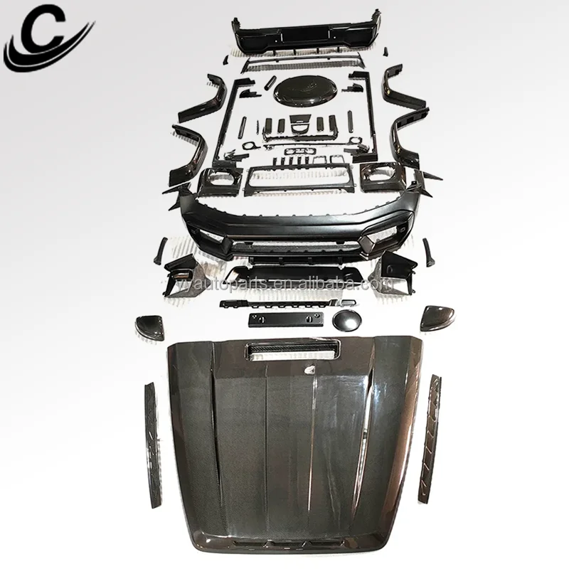 2019-2022y G Class W463a G63 G500 Upgrade to T Style Bodykit For Benz G-wagon W464 G63 G500 Auto Body Parts Full Set