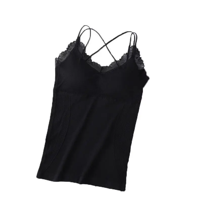 bralette In stock sales ladies comfortable seamless beautiful back lace camisole seamless bra