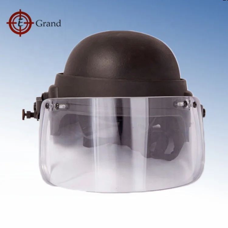 
Wholesalers professional factory price Lightweight NIJ PASGT ballistic Helmet with visor shield visor bulletproof 