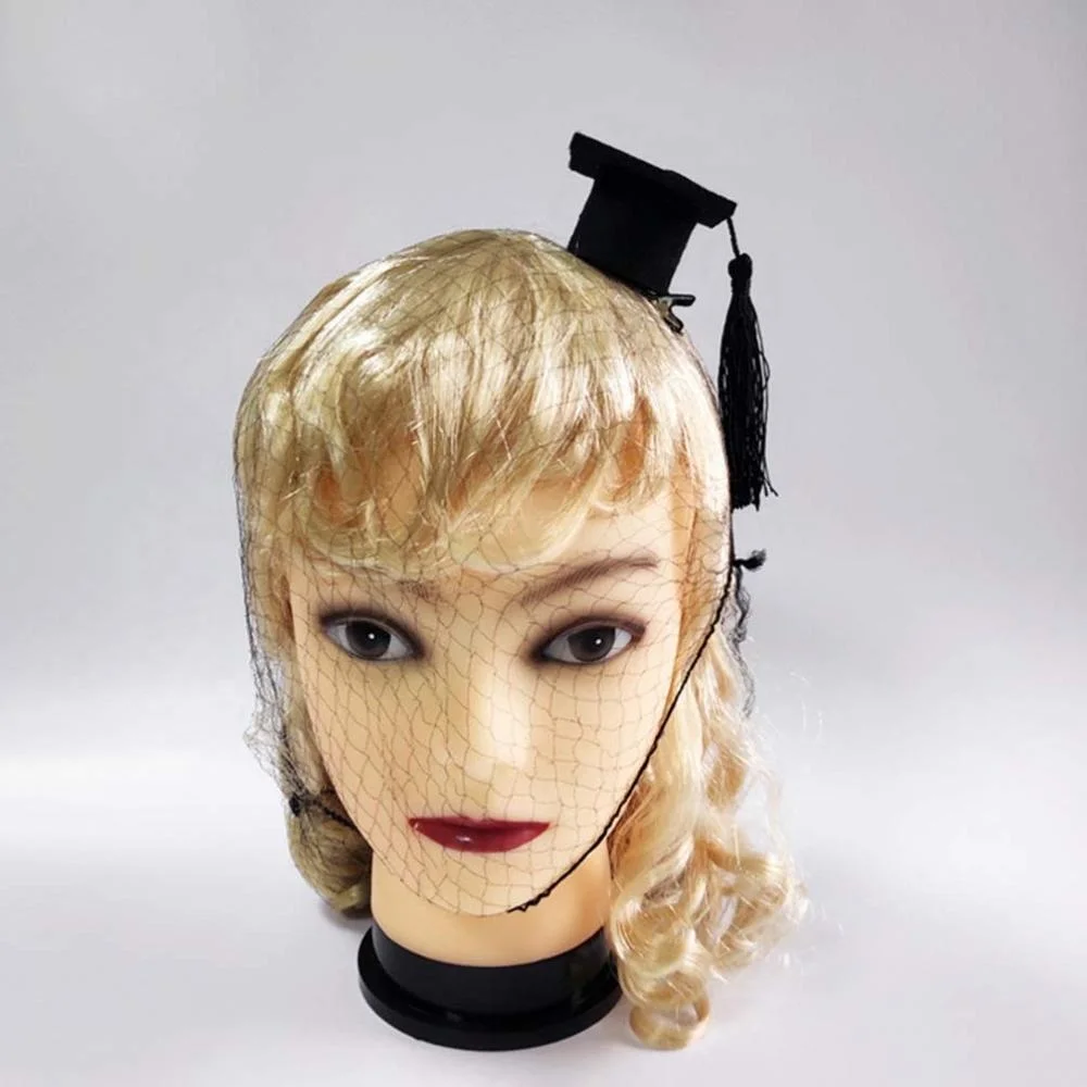 Small Animal Graduation hats Mini Bachelor Hats with Bright Tassel Costume for Guinea Pigs,Hedgehog,Bird,Turtles,Hamster,Bearded