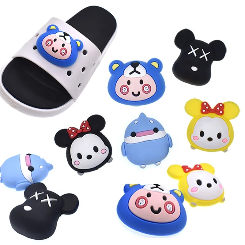 DIY Cartoon 3D Croc Charms for KIDS slipper shoe decorations