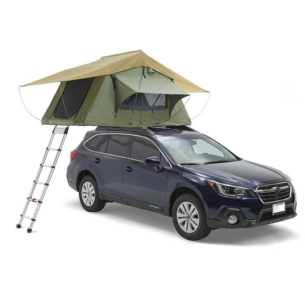 High quality aluminum car outdoor rooftop tent camping 2-3 person roof soft shell top tent