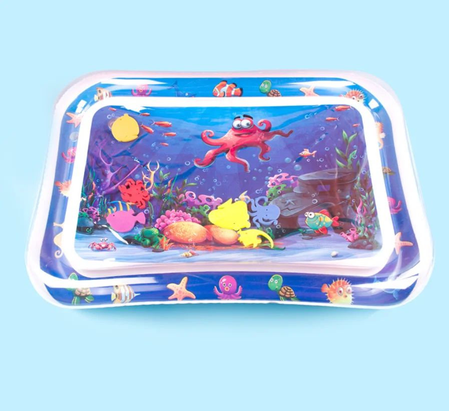 Factory Cheap price eco-friendly Premium Inflatable Baby Water Play Tummy Time Mat