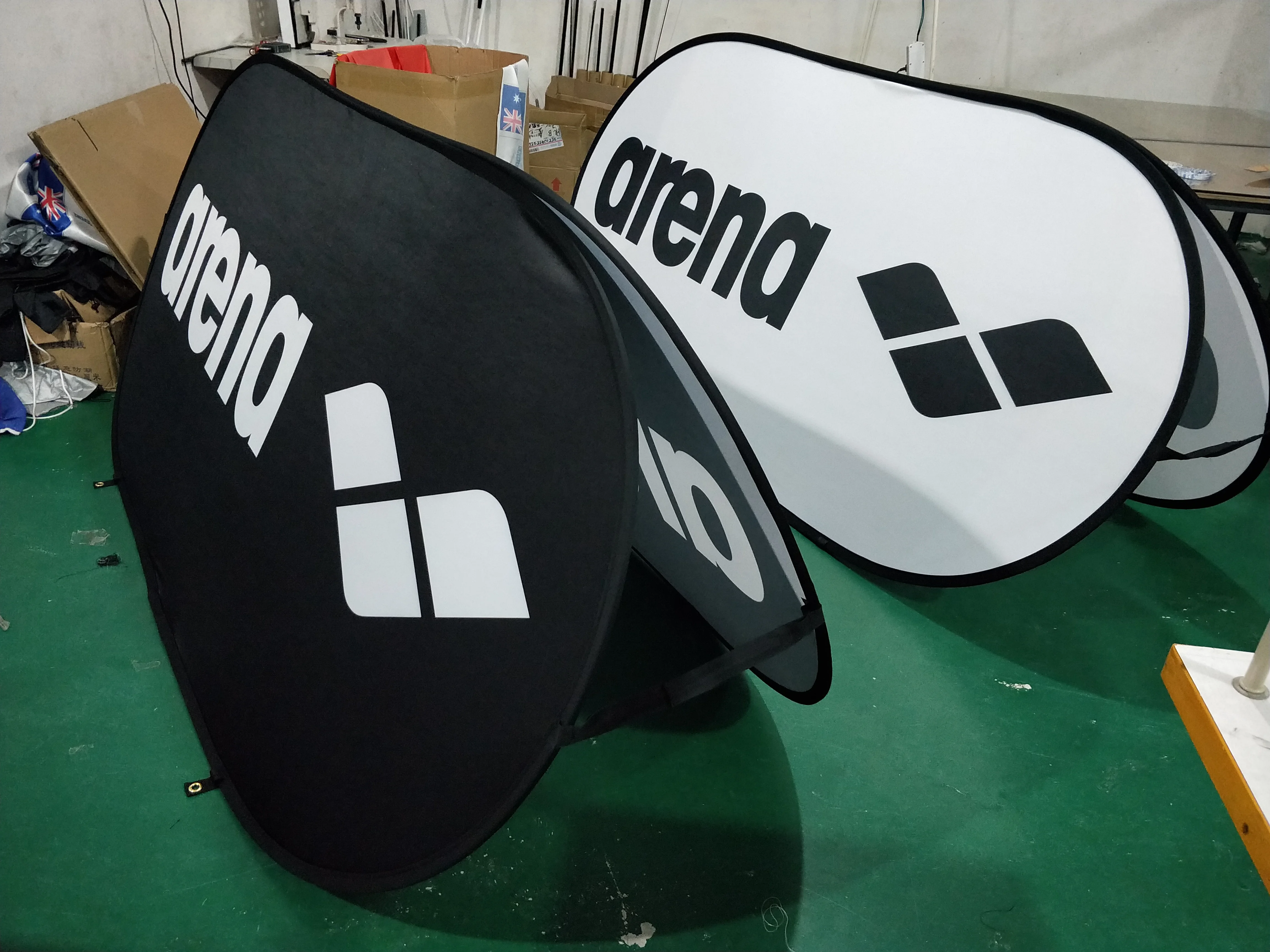 Factory Price Promotion Outlet Double-side Advertisement Outdoor Foldable Pop-up A-frame Sports Frame Elastic A Banner