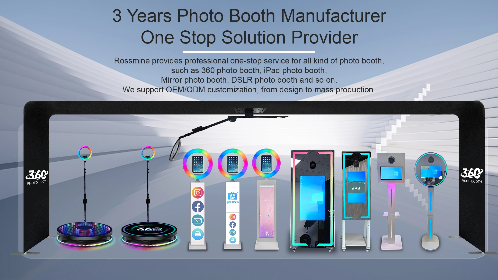 video selfie box photo booth low profile 360 photo booth ipad photo booth shell with printer stand plug