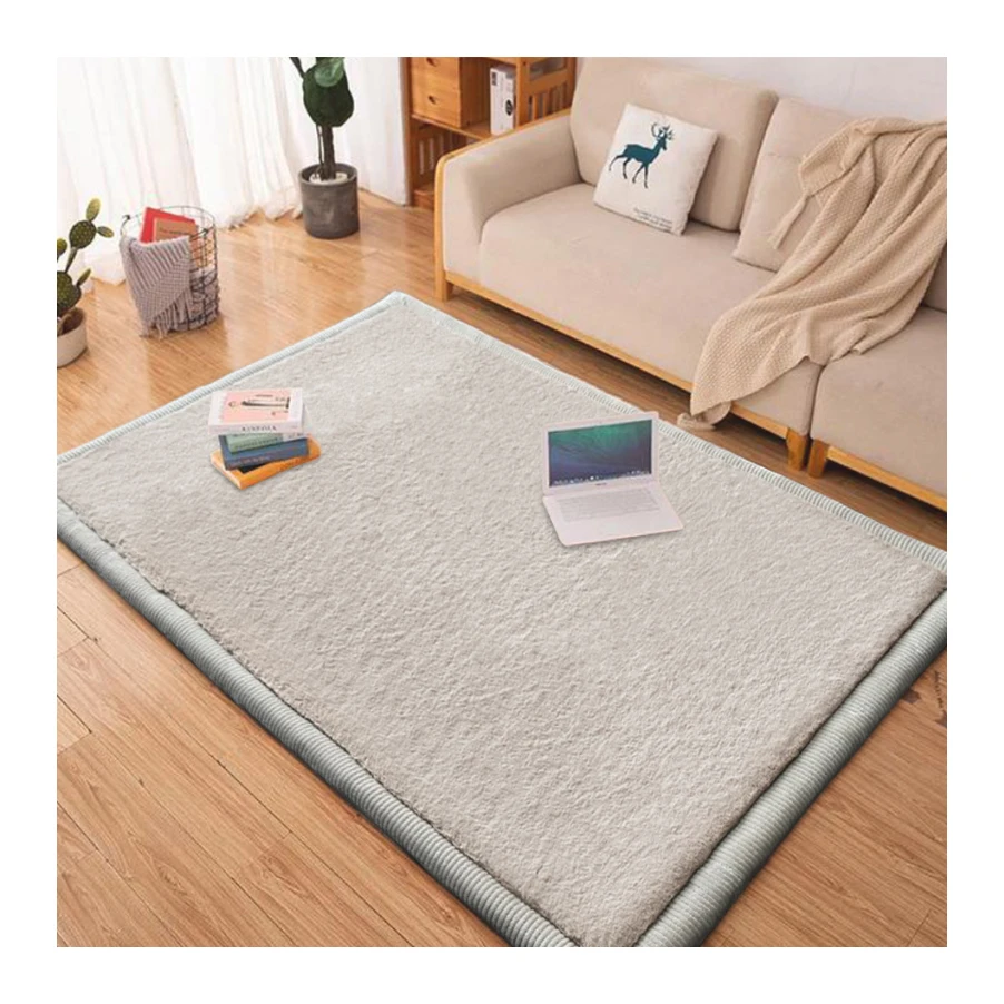 Wholesale White Faux Fur 4X6 Area Rugs and Carpets for Bedroom Bedside